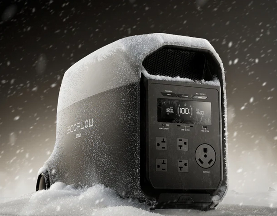 EcoFlow DELTA 3 Ultra в снегу