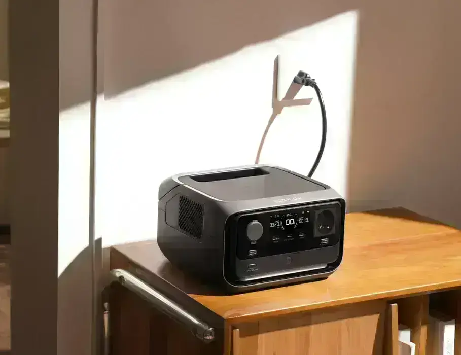 EcoFlow RIVER 3 Plus при зарядке от сети переменного тока