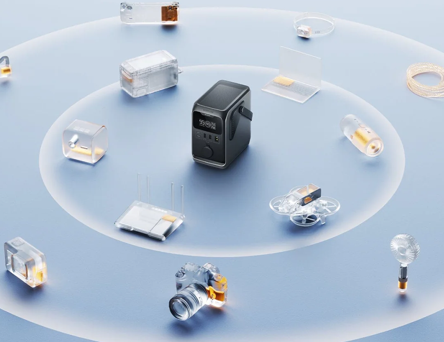 Портативное зарядное устройство с фонарем EcoFlow TRAIL Plus 300 DC | 90000mAh/288Wh (EF-TRAIL300Plus-N)