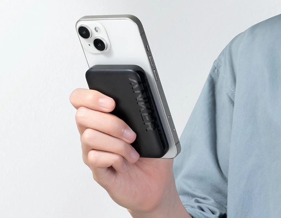 Магнитный павербанк Anker 321 MagGo Battery [PowerCore 5K] 5000mAh - Black Stone (A1616011)