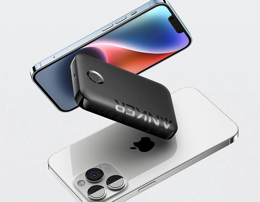 Магнитный павербанк Anker 321 MagGo Battery [PowerCore 5K] 5000mAh - Black Stone (A1616011)