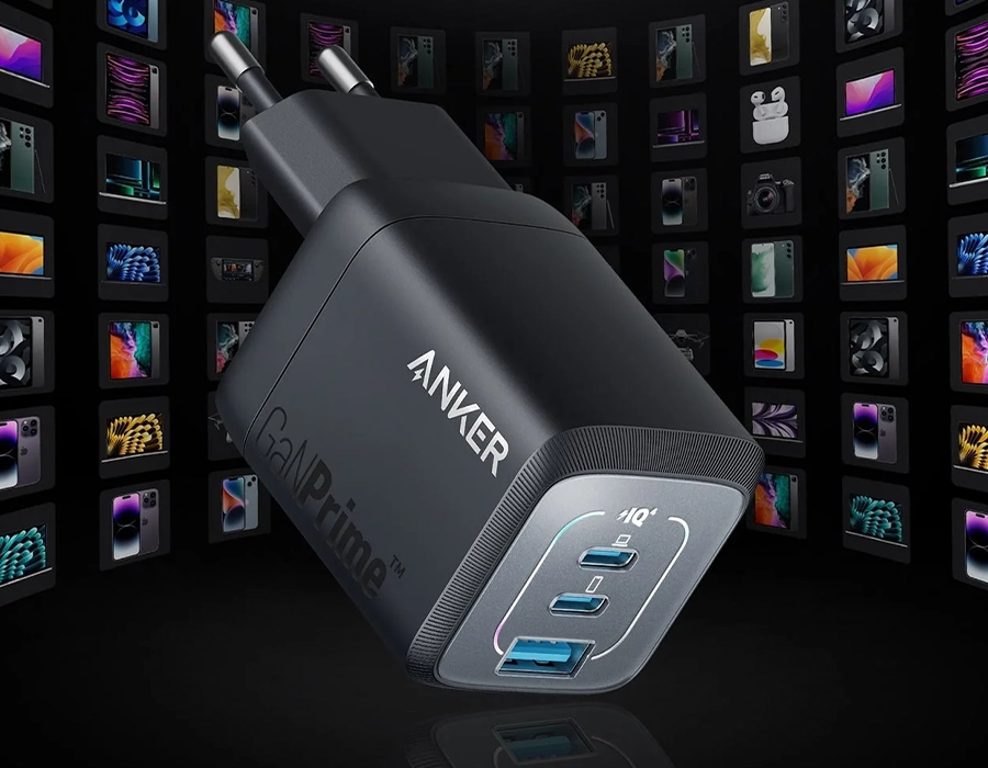 Мережевий зарядний пристрій Anker Prime Wall 3 Ports 67W Charger - Black (A2669313)