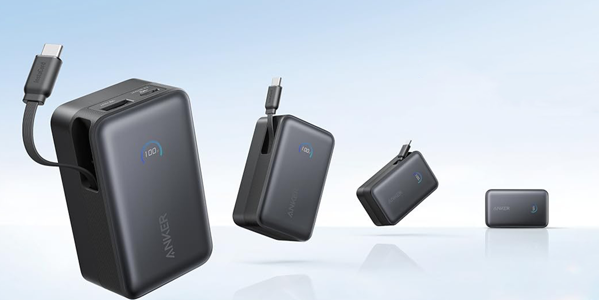 Зовнішній акумулятор [павербанк] з вбудованим кабелем Anker Nano 10000 mAh 45W with Built-in USB-C Cable - White (A1638H21)