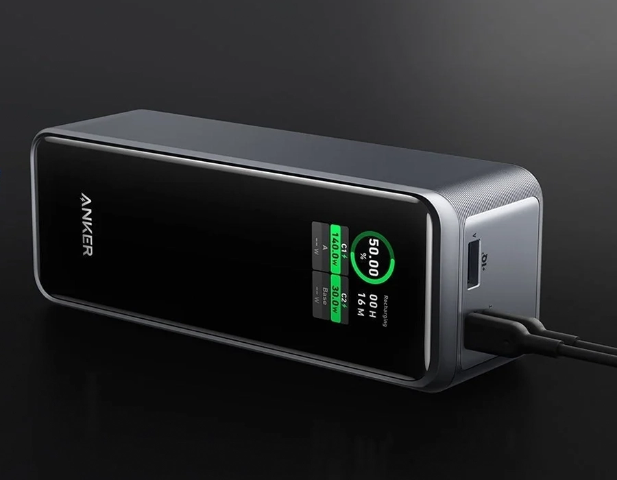 Внешний аккумулятор Anker Prime с подключением к мобильному приложению Anker для управления и мониторинга