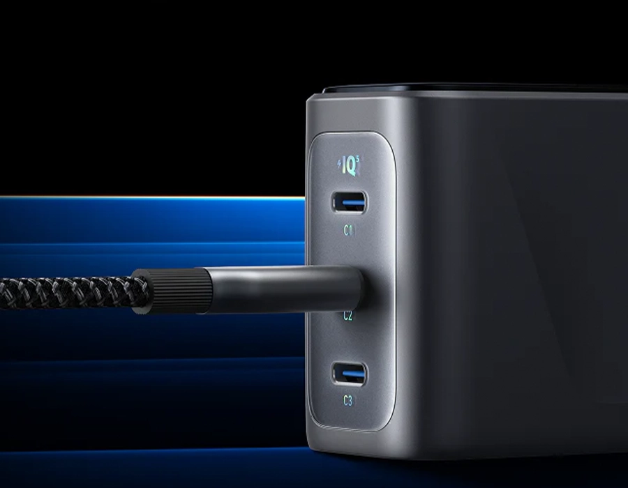 Зарядний пристрій з дисплеєм Anker Prime Charger 160W, 3 Ports, Smart Display (A2687, B2687GZ1)