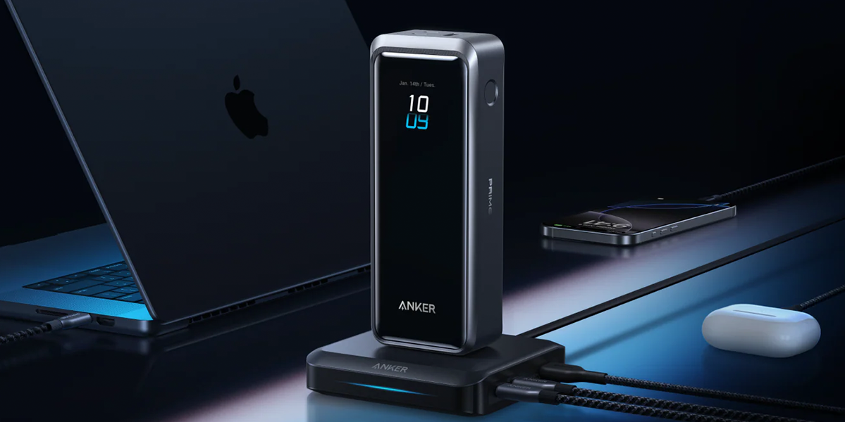 Мережевий зарядний пристрій Anker Prime Charging Base for Anker Prime with Pogo Pin [150W, 3 Ports] - Black (A1903G11)