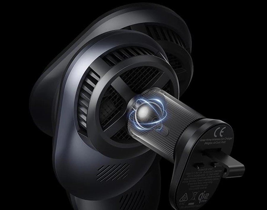 Беспроводное автомобильное зарядное устройство с охлаждением Anker Prime Wireless Car Charger 25W, Qi2, AirCool (A2933, B2933)