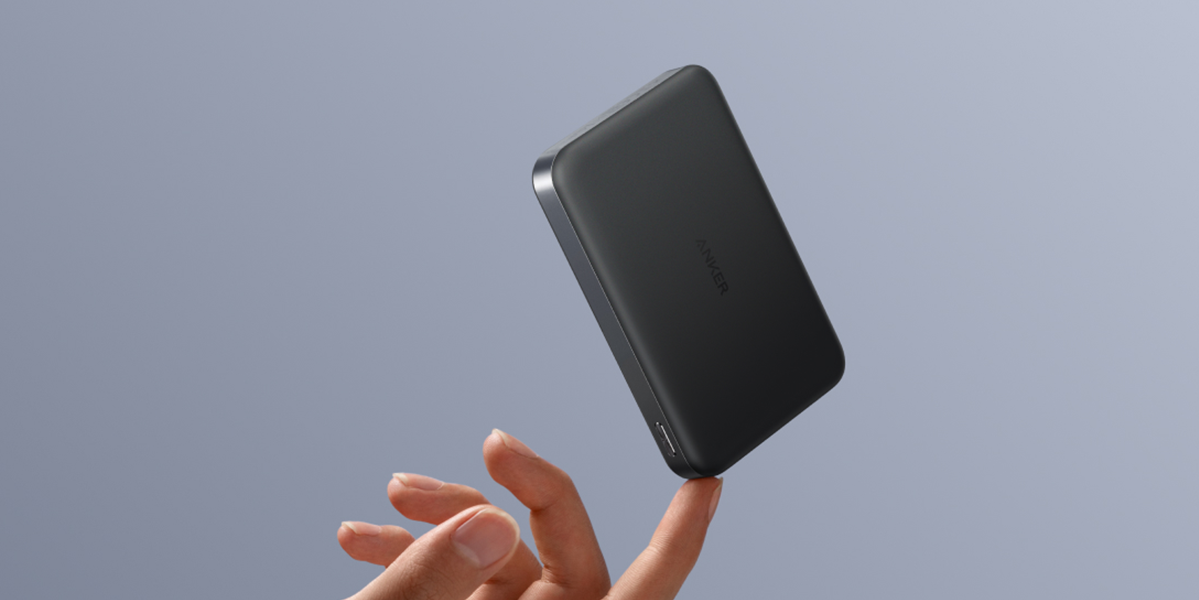 Магнітний павербанк Anker Ultra-Slim Magnetic Power Bank 10000mAh 15W/30W - Black (A1664H11)