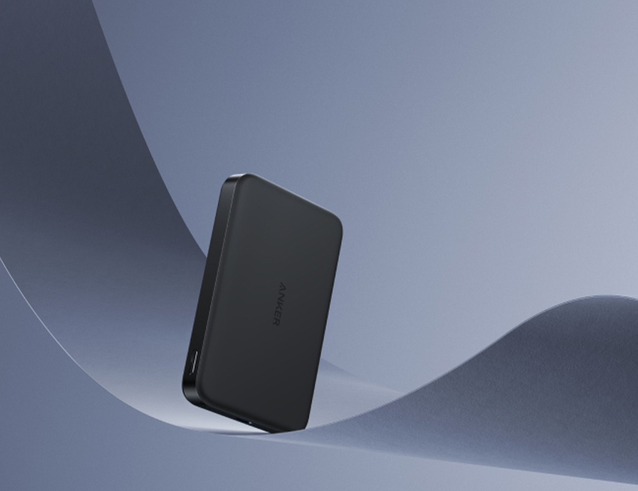 Магнітний павербанк Anker Ultra-Slim Magnetic Power Bank 10000mAh 15W/30W - Black (A1664H11)