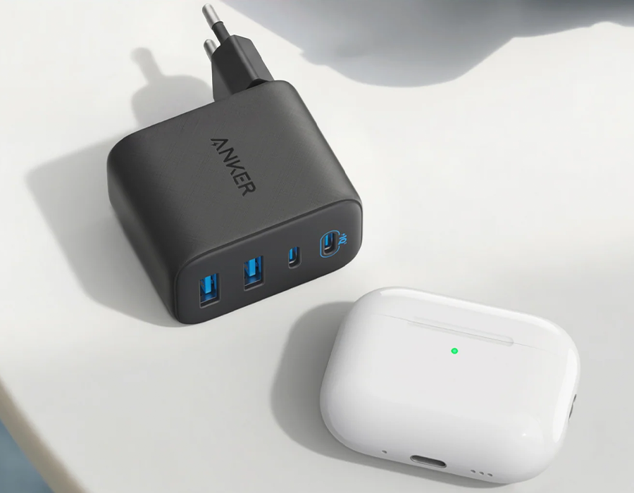 Мережевий зарядний пристрій Anker Zolo Charger 50W 2xUSB-C & 2xUSB-A - Black (A121EG11)