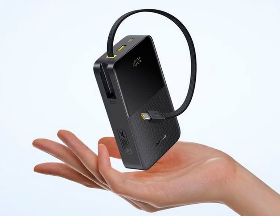 Павербанк со встроенным кабелем Baseus EnerFill FC51 Bipow 2 Pro Power Bank 20000mAh 22.5W - Cosmic Black (E0027701)