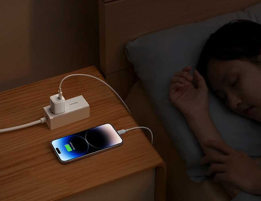 Мережевий зарядний пристрій Baseus GaN5S Fast Charger 1C 30W EU Moon White (P10162504213-00)