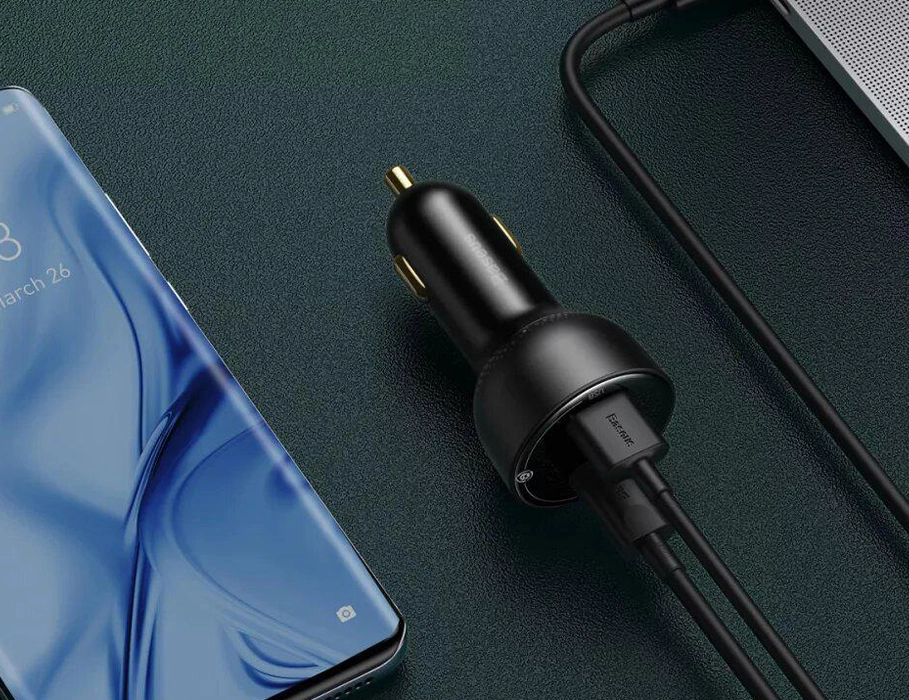 Корпус Baseus Superme Digital Display PPS Dual Quick Charger з прозорими елементами та LED-підсвічуванням