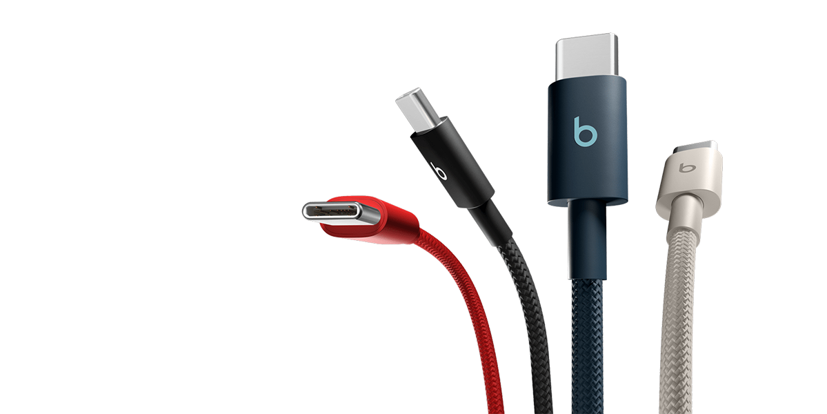 Кабель Beats USB‑C to USB‑C Braided Cable 3 m – Bolt Black (MHX64)