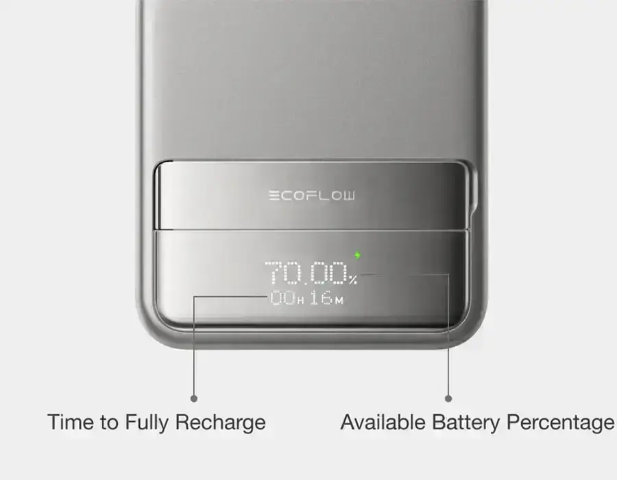 EcoFlow RAPID Power Bank с настроенным экраном