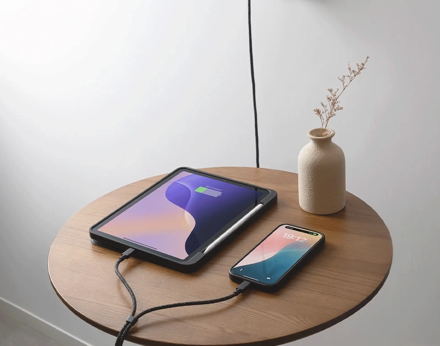 Кабель Native Union Belt Cable 2-in-1 USB-C to USB-C & USB-C Cable 140W [2m] - Zebra (BELT-C-2C-ZEB)