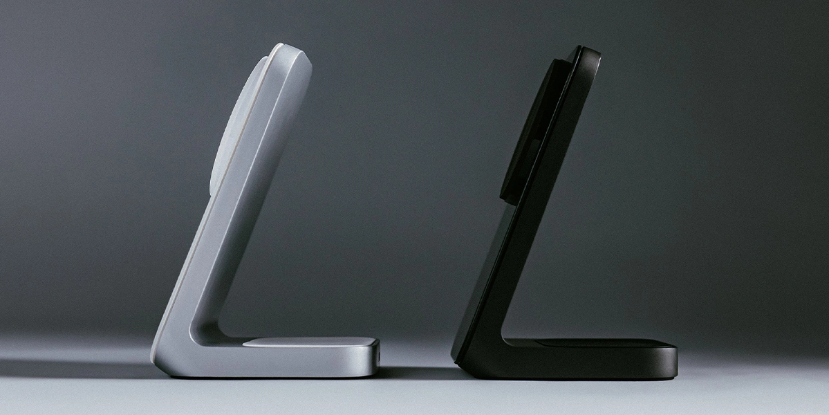 Бездротовий зарядний пристрій Nomad Stand One Qi2 25W 2-in-1 Charger - Carbide (NM014520858)