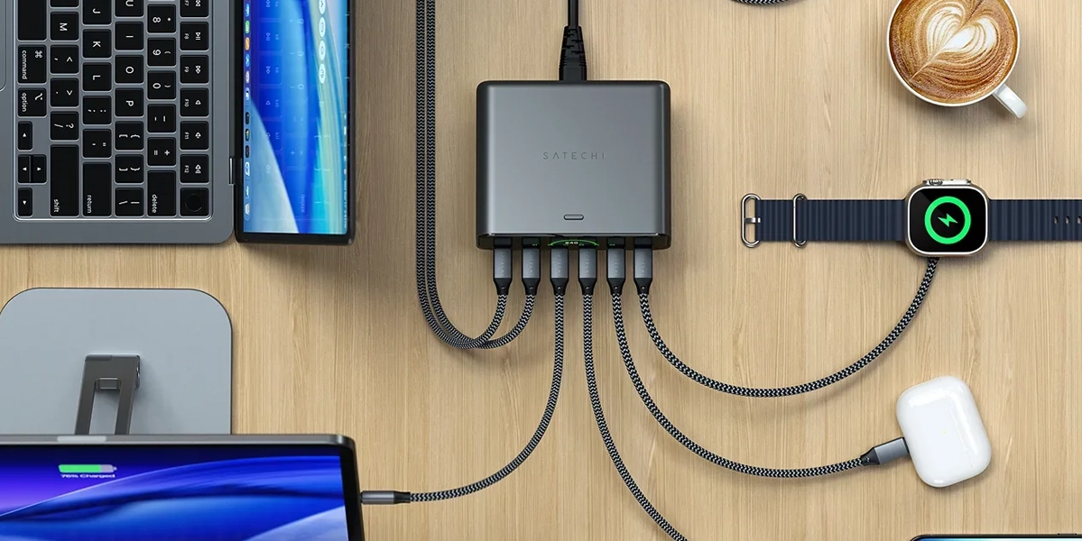 Зарядний пристрій Satechi ChargeView 240W Desktop Charger (ST-C6CV240C-EU)