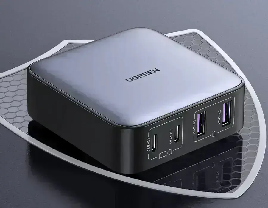 Зарядное устройство UGREEN Nexode 65W, идеальное для путешествий благодаря компактному дизайну