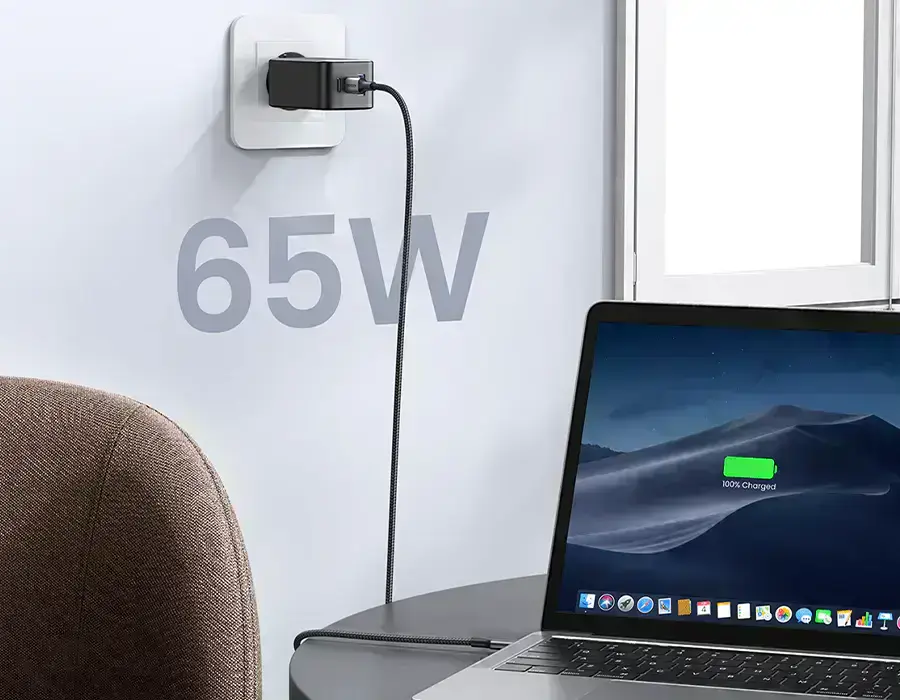 Зарядний пристрій UGREEN Nexode 65W з інтелектуальним розподілом енергії для ефективної зарядки