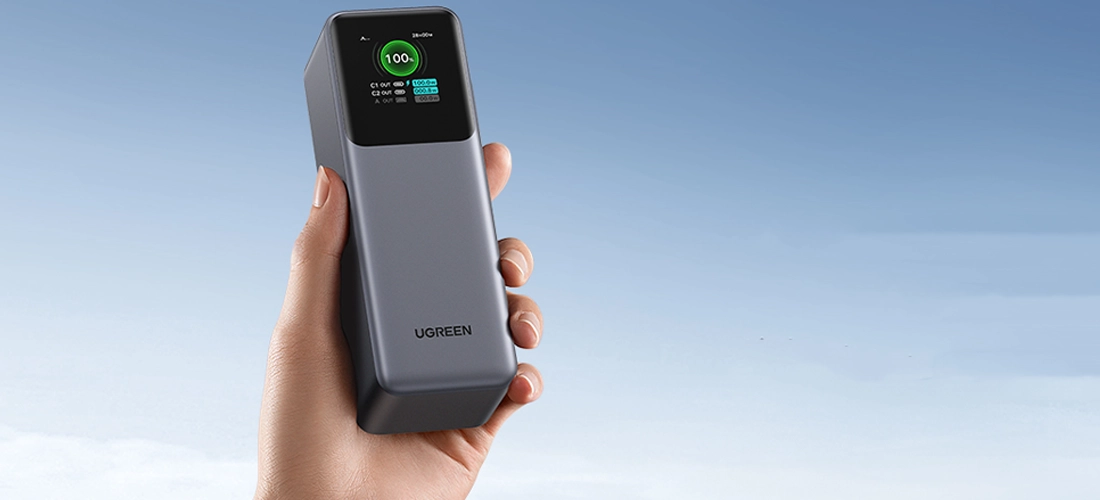 Зовнішній акумулятор [павербанк] UGREEN PB722 Nexode Power Bank 25000mAh 200W with Smart Digital Display (35525)