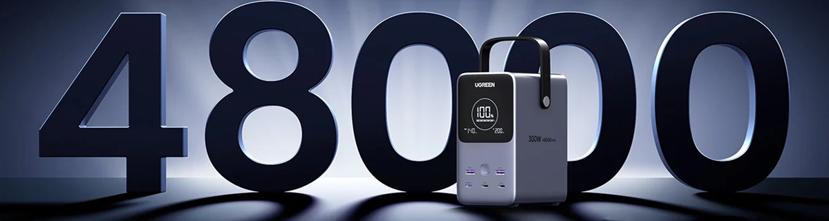 Зовнішній акумулятор [павербанк] UGREEN PB770 48000mAh 300W (25286)