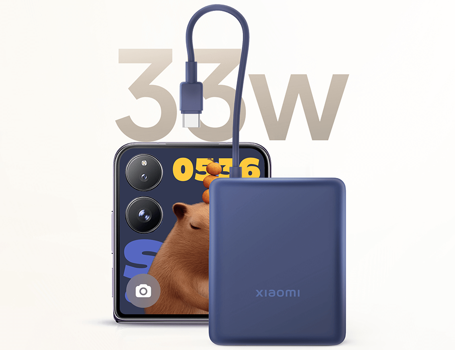 Павербанк Xiaomi 33W Power Bank 10000mAh з вбудованим кабелем - Blue (BHR9341GL)