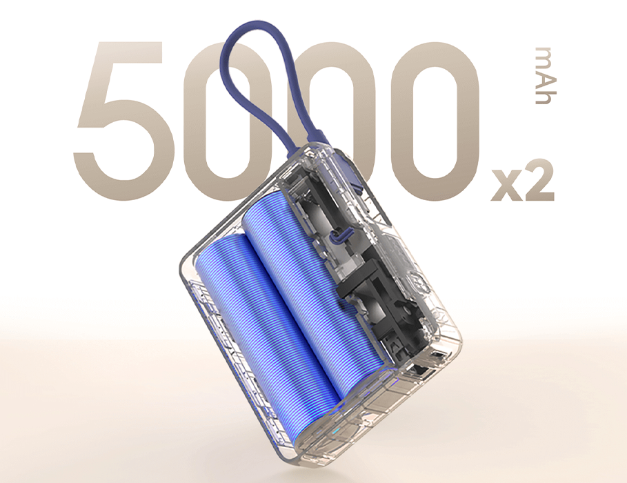 Павербанк Xiaomi 33W Power Bank 10000mAh з вбудованим кабелем - Blue (BHR9341GL)