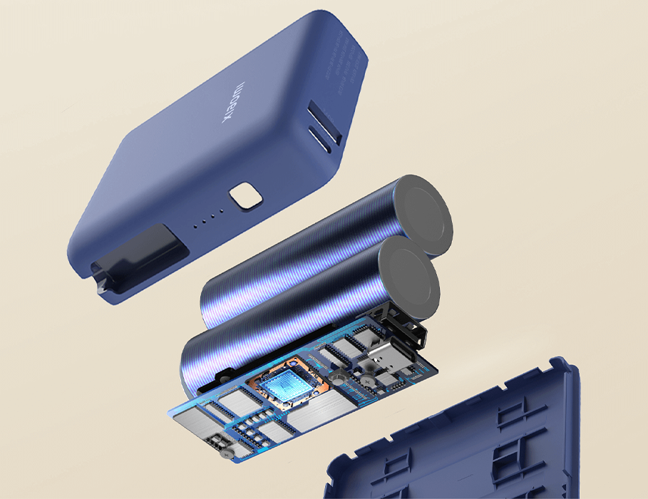 Павербанк Xiaomi 33W Power Bank 10000mAh з вбудованим кабелем - Blue (BHR9341GL)