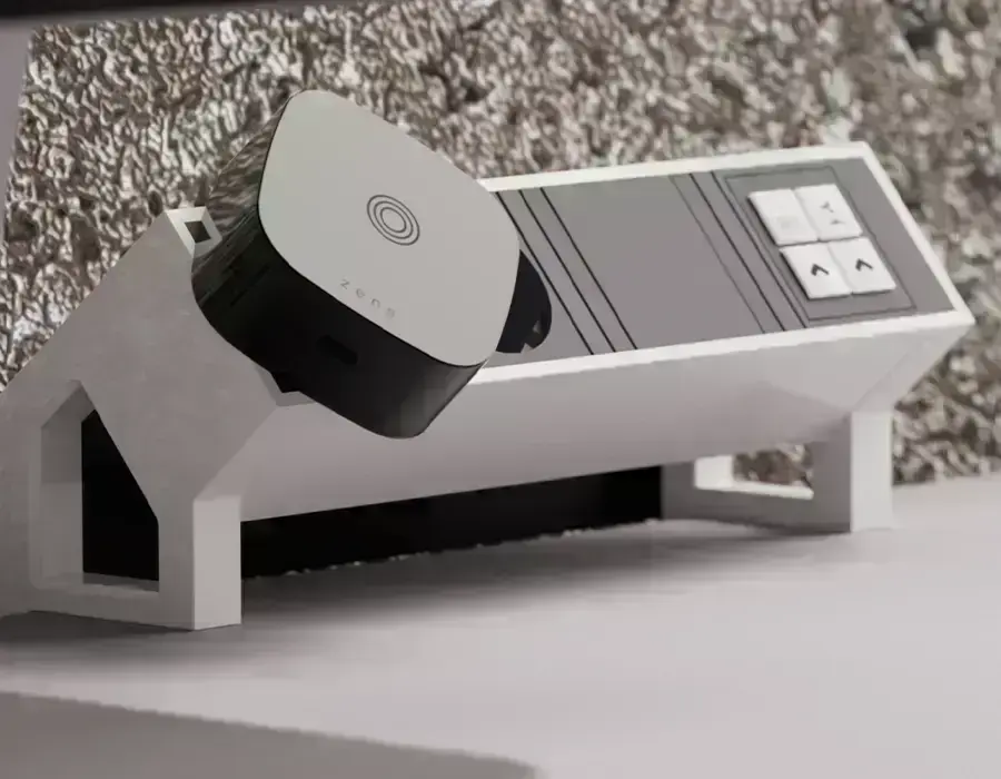 Zens Wireless Charging Adapter в действии, зарядка устройства без проводов