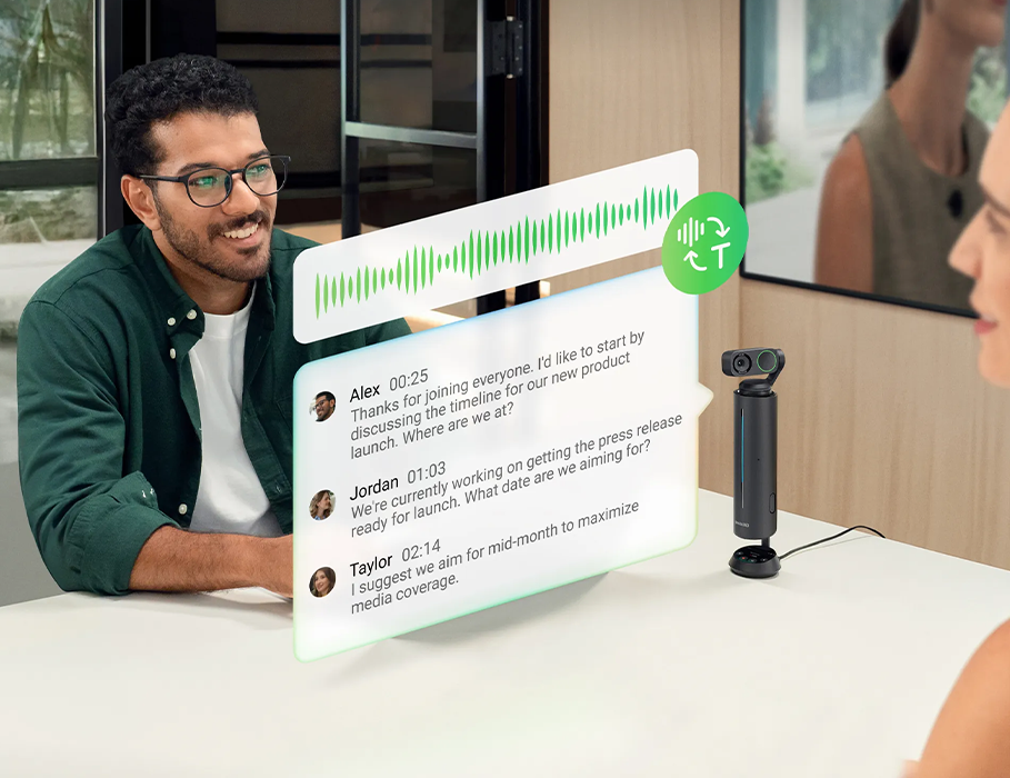 AI спикерфон для онлайн-встреч Insta360 Wave Standard Bundle - Graphite Black (CINSABCA-WAVE02)
