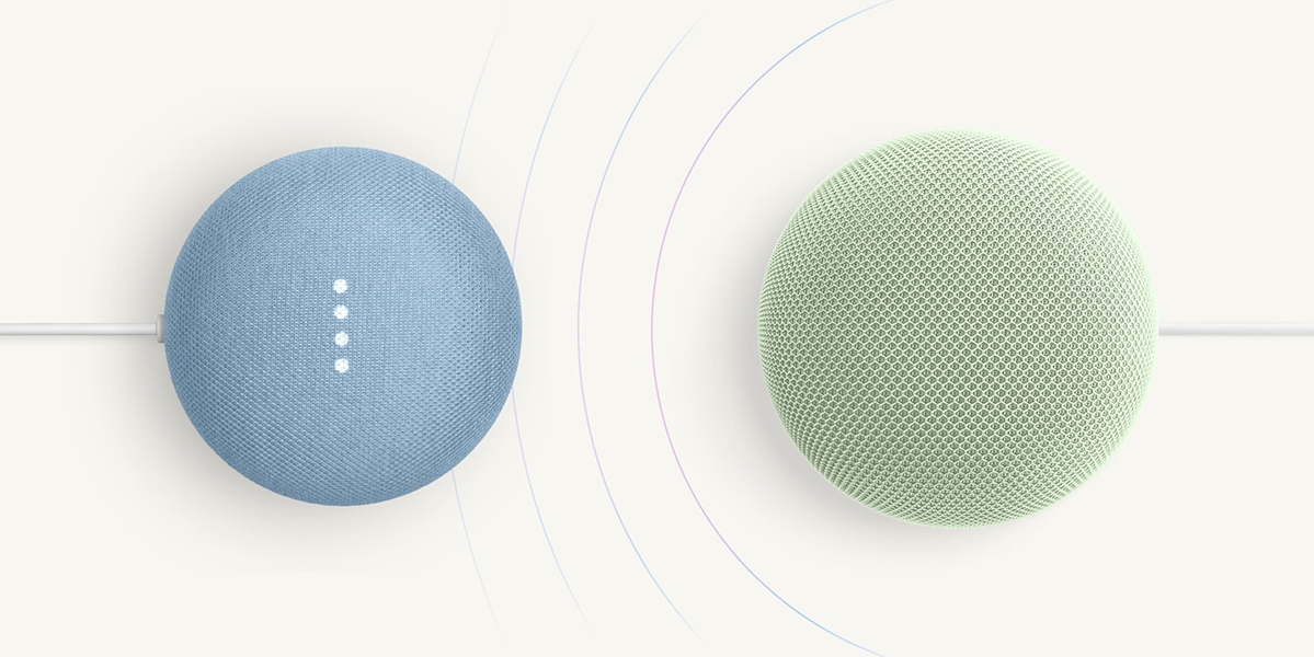 Розумна колонка Google Home Speaker with Gemini - Hazel (GA10554)
