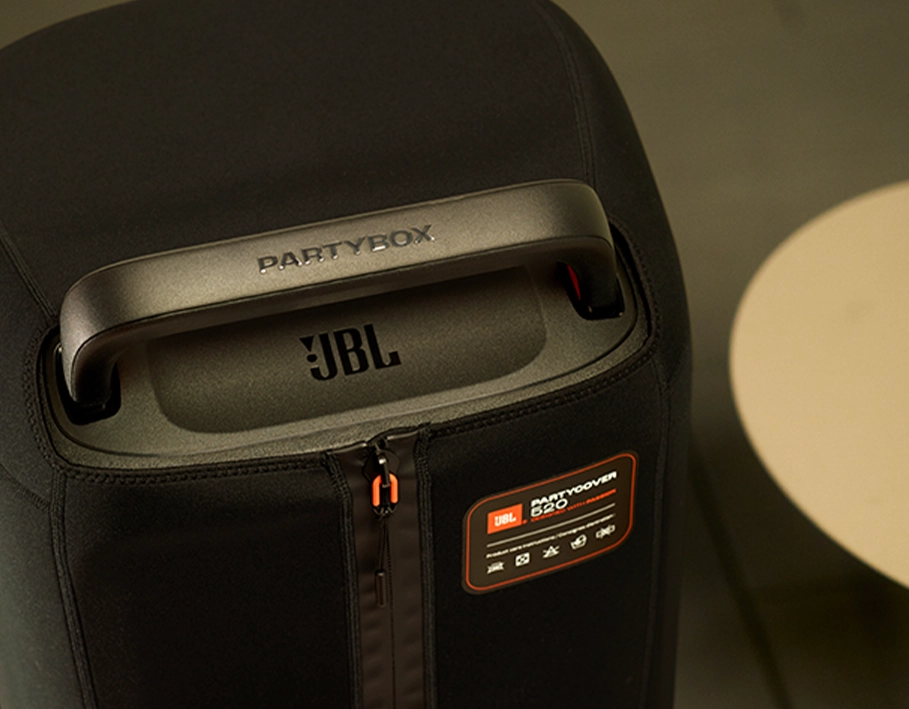 JBL PartyCover 520 — захист від пилу та подряпин, вигляд збоку