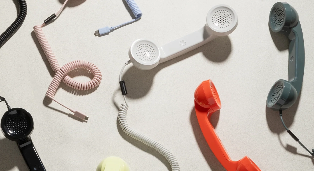 Ретро-трубка для смартфона/компьютера Native Union POP Phone - Lemon (POP-P-LMO)