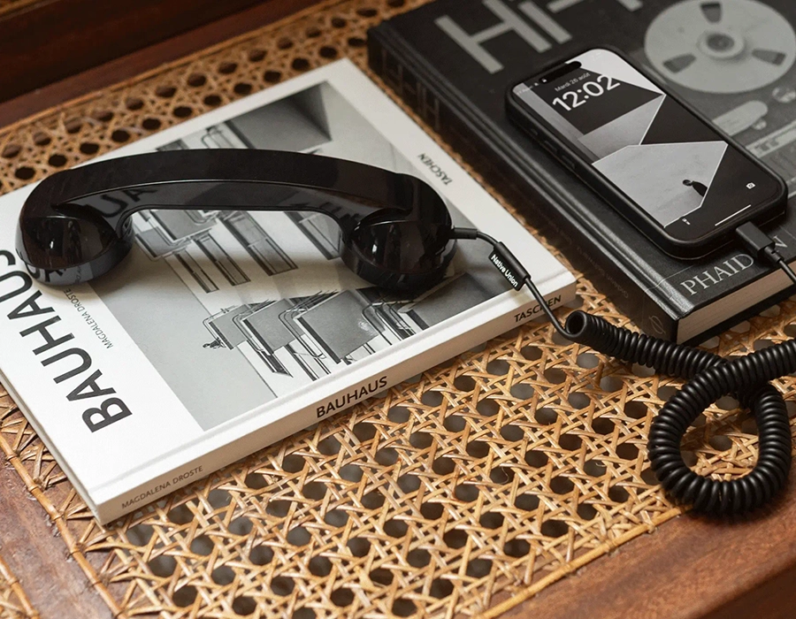 Ретро-трубка для смартфона/компьютера Native Union POP Phone - Lemon (POP-P-LMO)