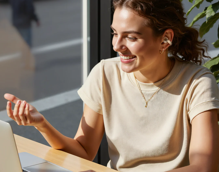 Наушники Anker SoundCore AeroClip Open-Ear Clip-On Earbuds - Pink