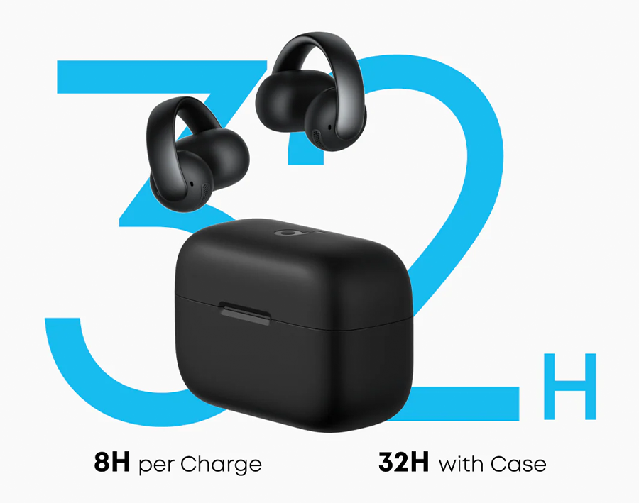 Наушники Anker SoundCore AeroClip Open-Ear Clip-On Earbuds - Pink