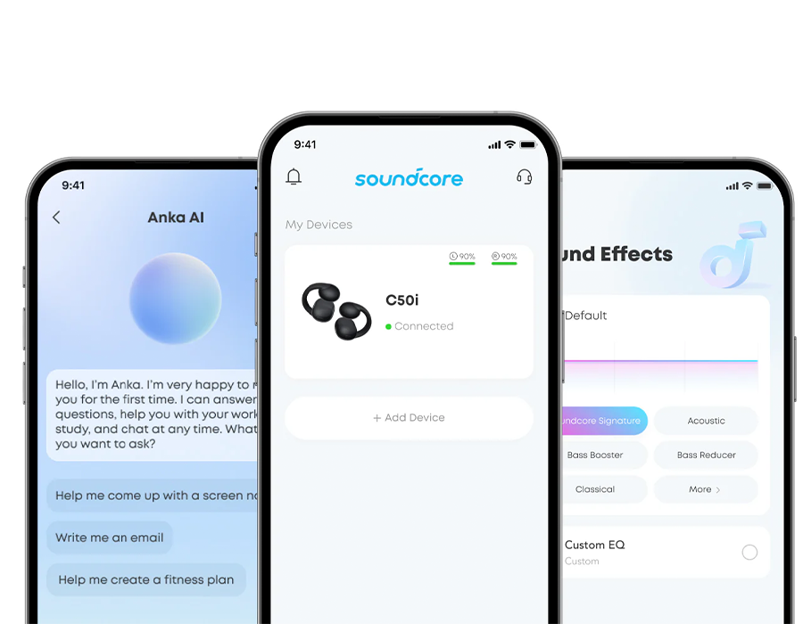 Наушники Anker SoundCore C50i Clip-On Earbuds - Black (D1101G11)