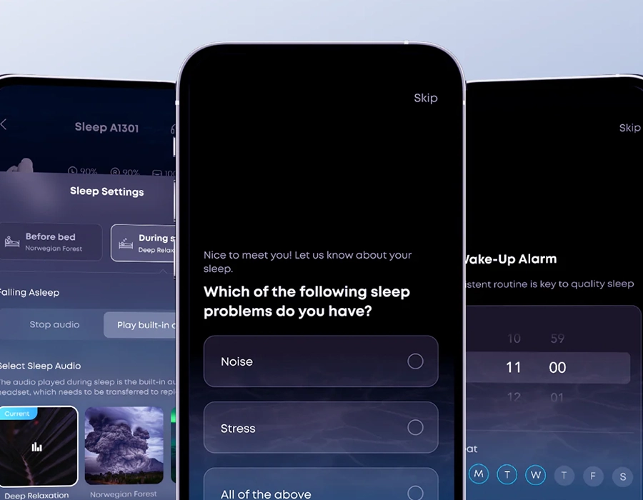 Умные наушники для сна с ANC Anker SoundCore Sleep 30 - Moonlit White (D1301G21)