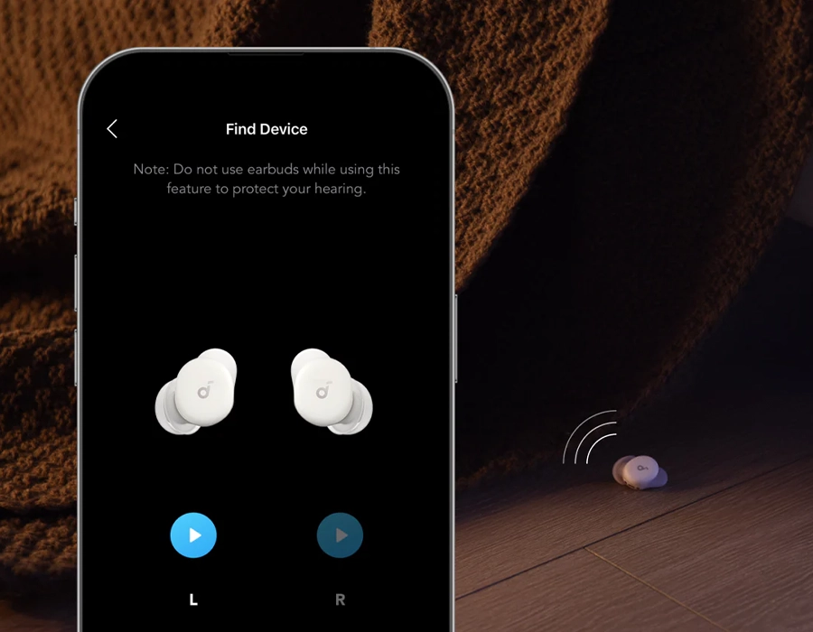 Умные наушники для сна с ANC Anker SoundCore Sleep 30 - Moonlit White (D1301G21)