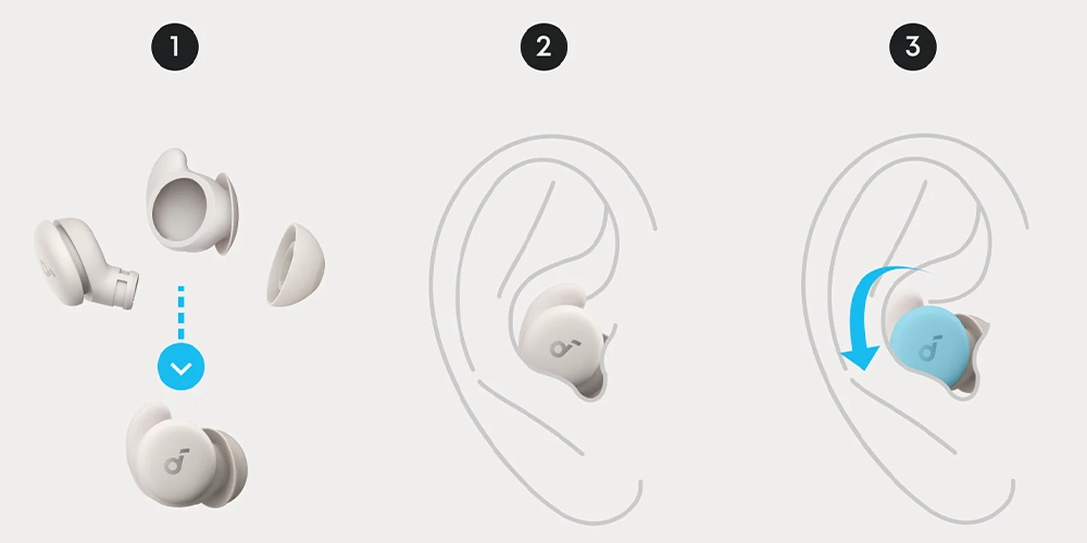 Наушники для сна с повышенным комфортом Anker SoundCore Sleep A20 - White (A6611G21)