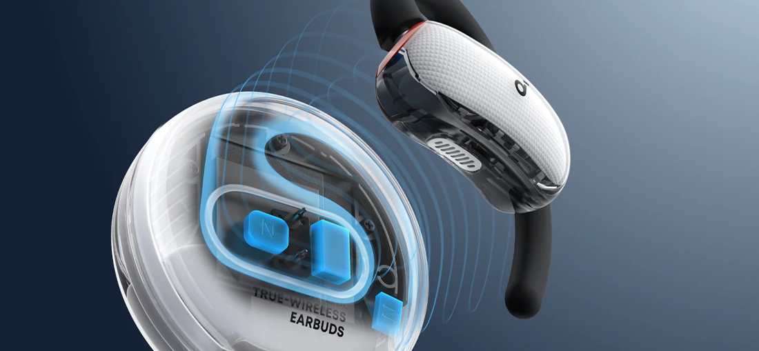 Наушники Anker SoundCore V40i Open-Ear Earbuds - White (A3878G21)