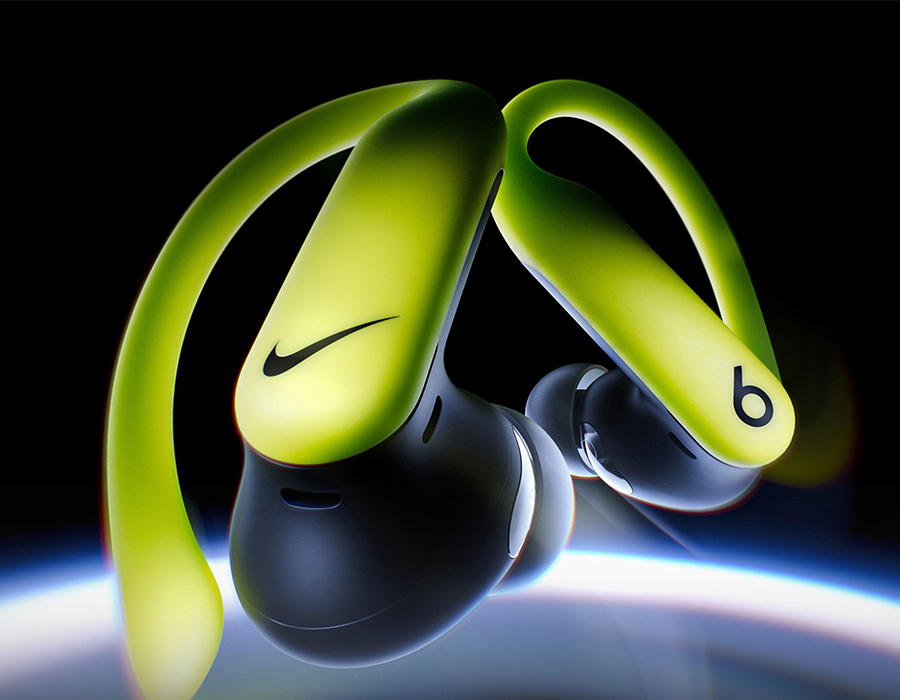 Наушники Beats x Nike Powerbeats Pro 2 — Special Edition — Volt/Black (MJ2D4)