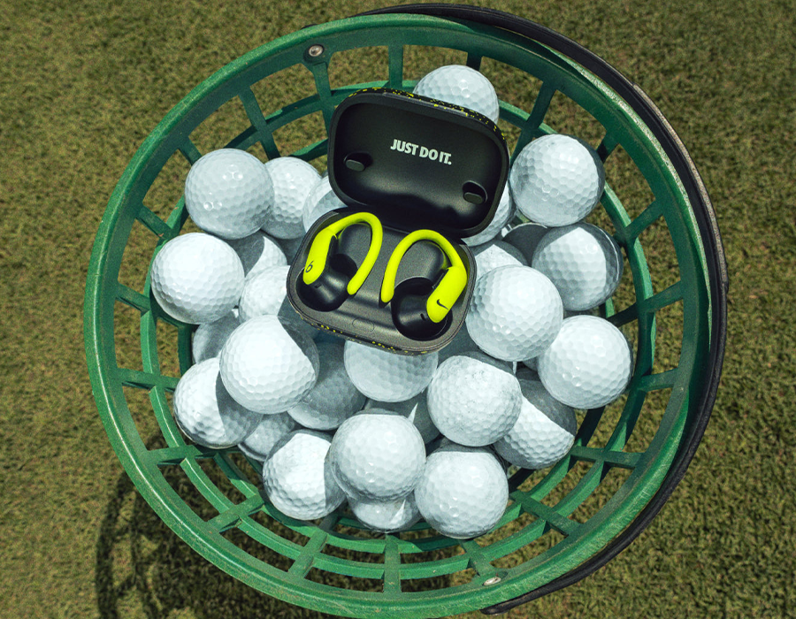 Наушники Beats x Nike Powerbeats Pro 2 — Special Edition — Volt/Black (MJ2D4)