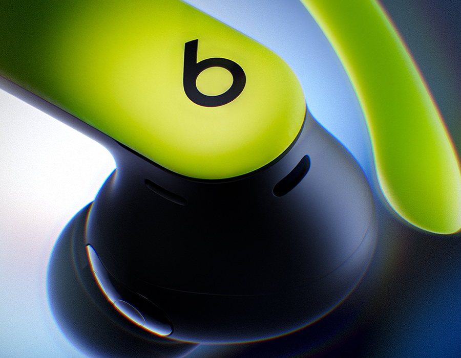 Наушники Beats x Nike Powerbeats Pro 2 — Special Edition — Volt/Black (MJ2D4)