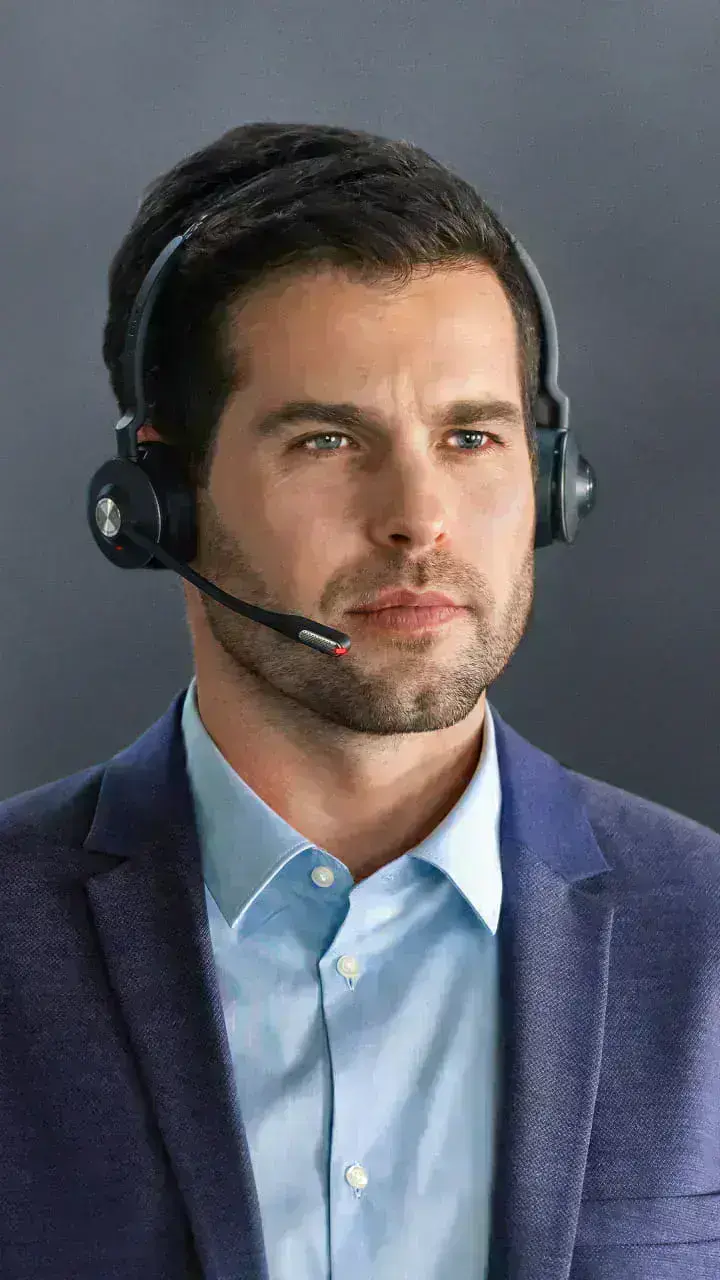 Jabra Engage 65 Stereo бездротова гарнітура, що забезпечує зручне підключення на великій відстані