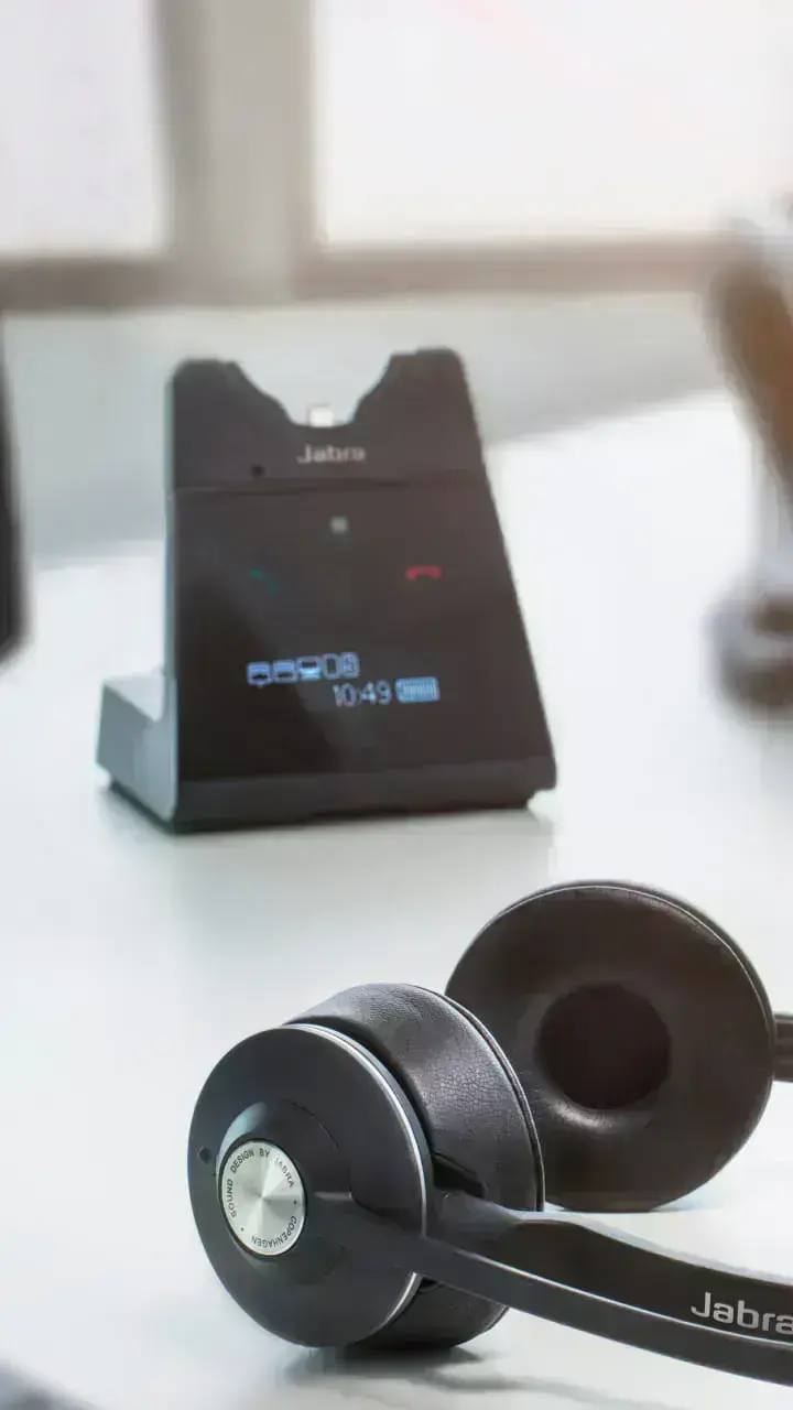 Jabra Engage 65 Stereo гарнітура з технологією шумозаглушення для чітких дзвінків та відео-конференцій
