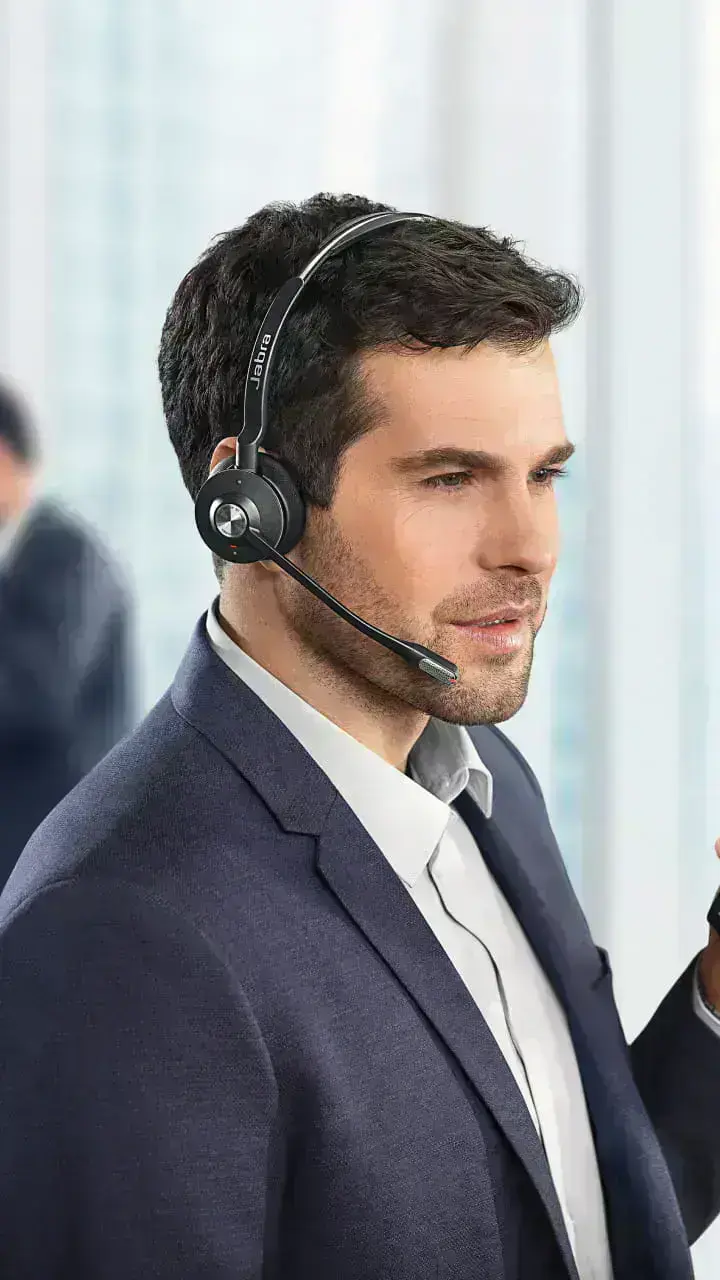 Jabra Engage 65 Stereo з ергономічним дизайном та комфортними амбушюрами для тривалого носіння