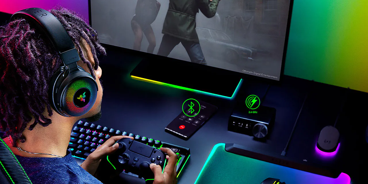 Ігрова гарнітура Razer Kraken V4 Pro Wireless - Black (RZ04-05160100-R3M1)
