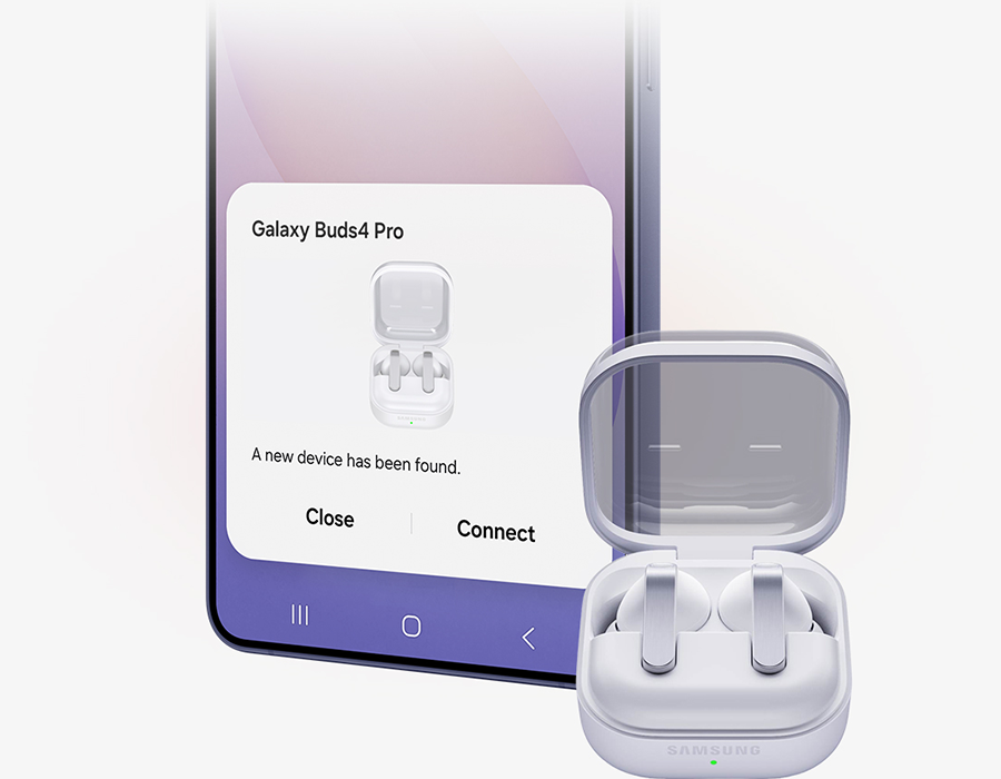 Навушники Samsung Galaxy Buds4 Pro - White (SM-R640NZWA)